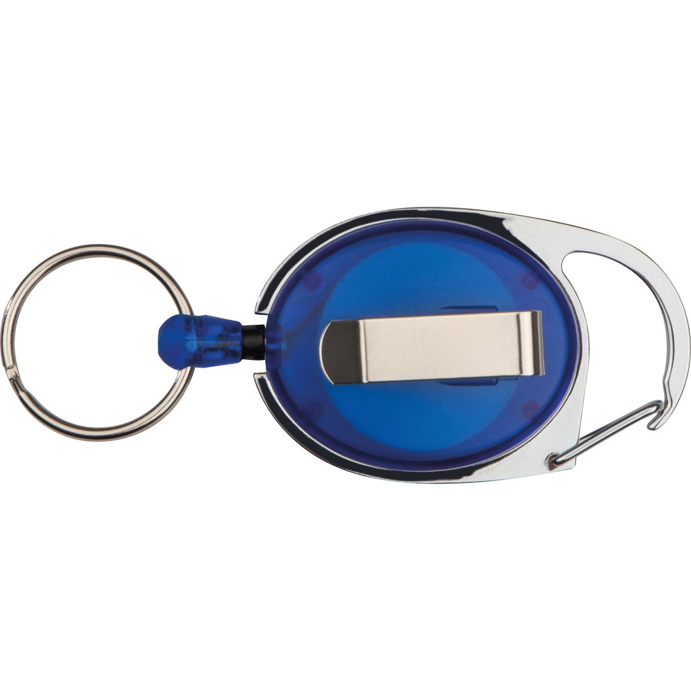 Sleutelhanger met trekkoord Employee – Handige badgehouder met bedrukking